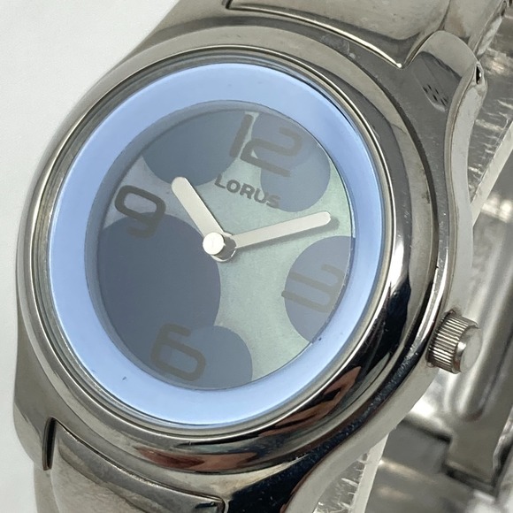 Lorus Accessories - Lorus Watch Women 32mm Silver Tone Blue Dial LR0798 New Battery 7"